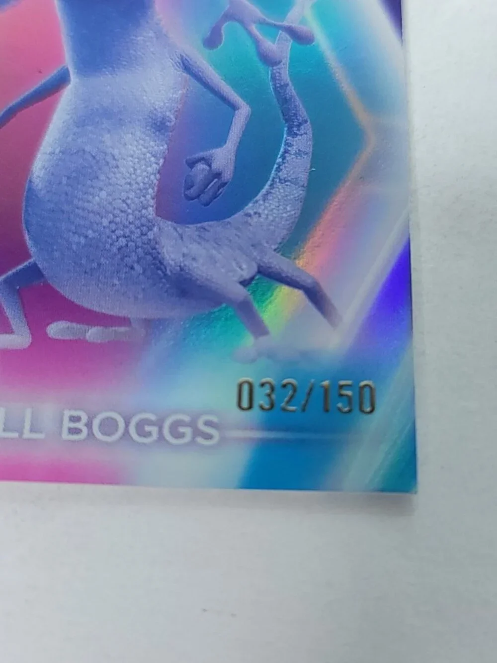 Randall Boggs Topps 2026 Disney Neon Holo Parallel Refractor Limited 032/150 - Picture 3 of 4